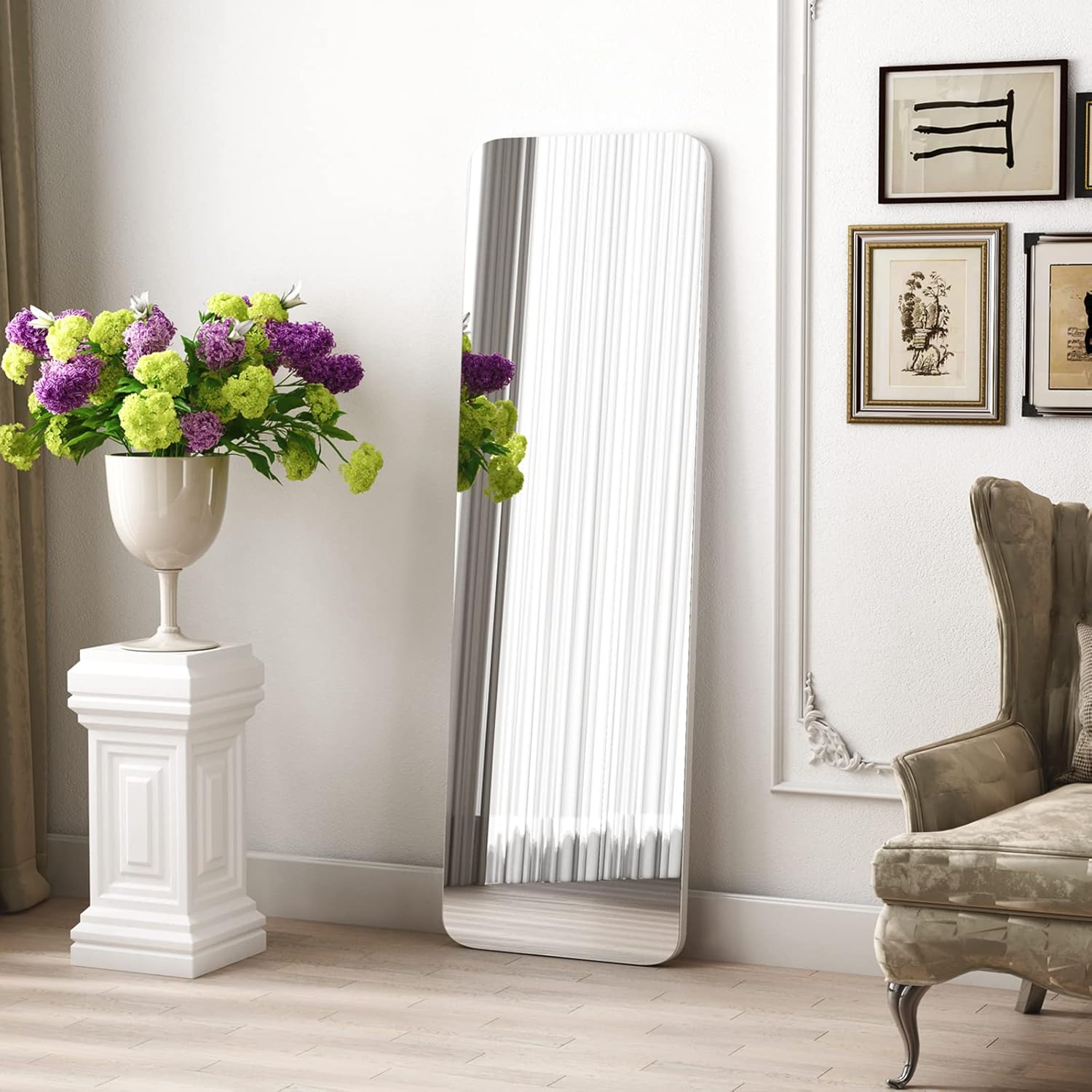 sogesfurniture 63inches Free Standing Mirror, Full Length