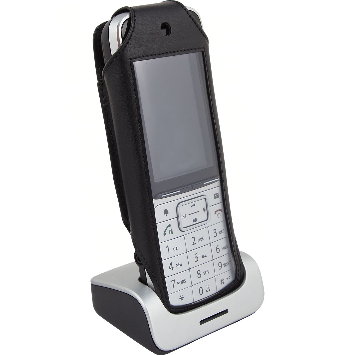 Gigaset Ledertasche mit festem Stahlgürtelclip für das SL750H / SL450H / SL800H / SL5 / SL6
