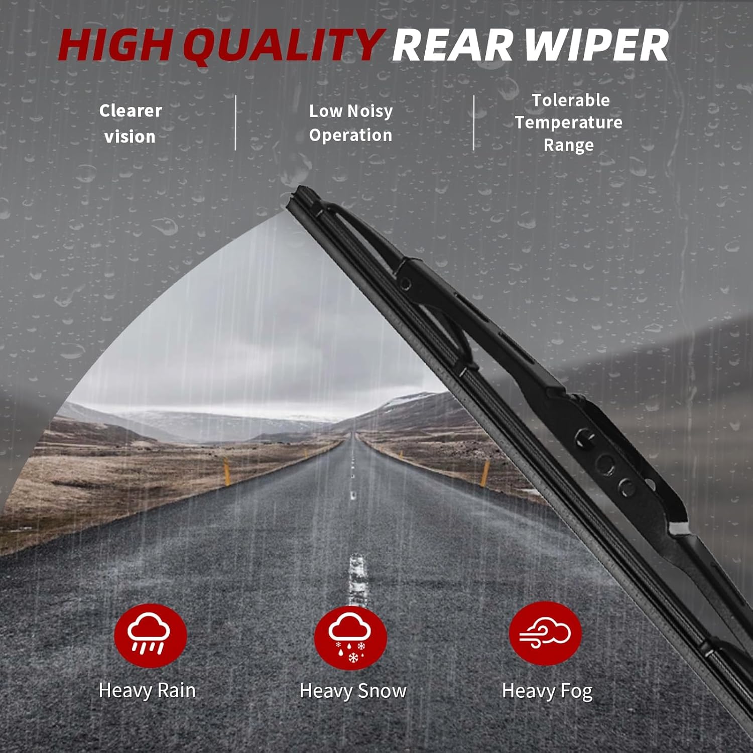 OTUAYAUTO Premium Windshield Wiper Blades - Replacement for Chevrolet Equinox 2018-2021 - Precision Fit, All-Weather Performance, Front and Rear Wiper Blades, J/U Hook - 24"+18"+13" (Pack of 3)