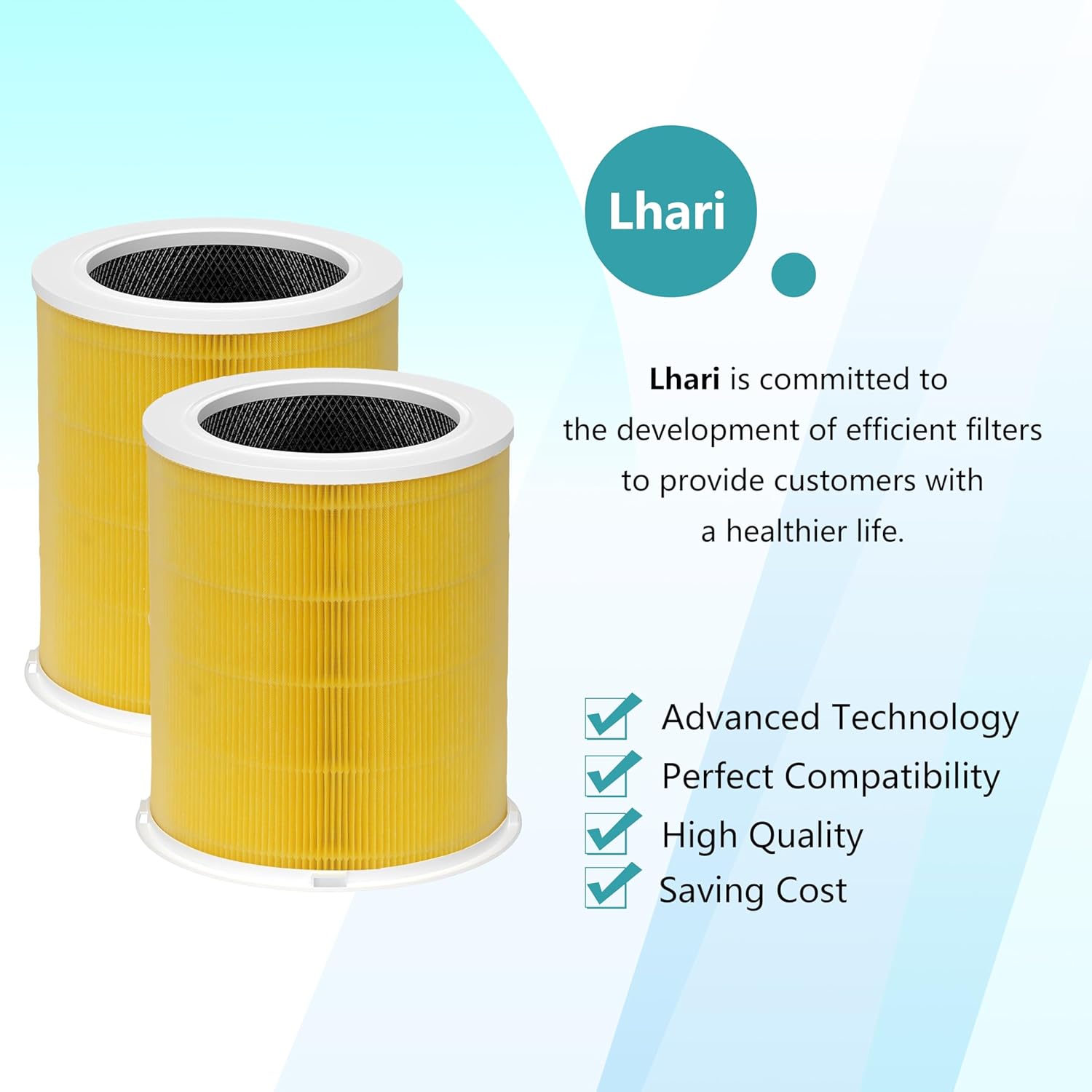 2-Pack AP401 Pets Allergy Replacement Air Filter, Compatible with Dayette AP401 AP402 Air Purifier and JOWSET AP402 AP403 Air Purifier, Designed for Pets Odors - Image 7