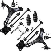 Vista 15 de Detroit Axle - Kit de suspensión completo de 12 unidades para Dodge Ram 1500 4x4 solamente - 2 brazos de control superiores y rótulas, 2 rótulas