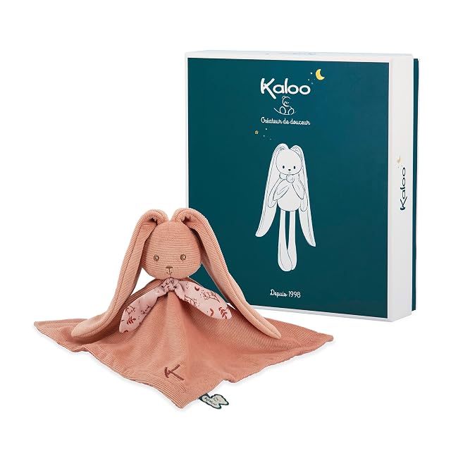 Kaloo - Lapinoo - Doudou Conejo - Peluche Bebé - Couleur Terracota - Cuadrado 30 x 30 cm
