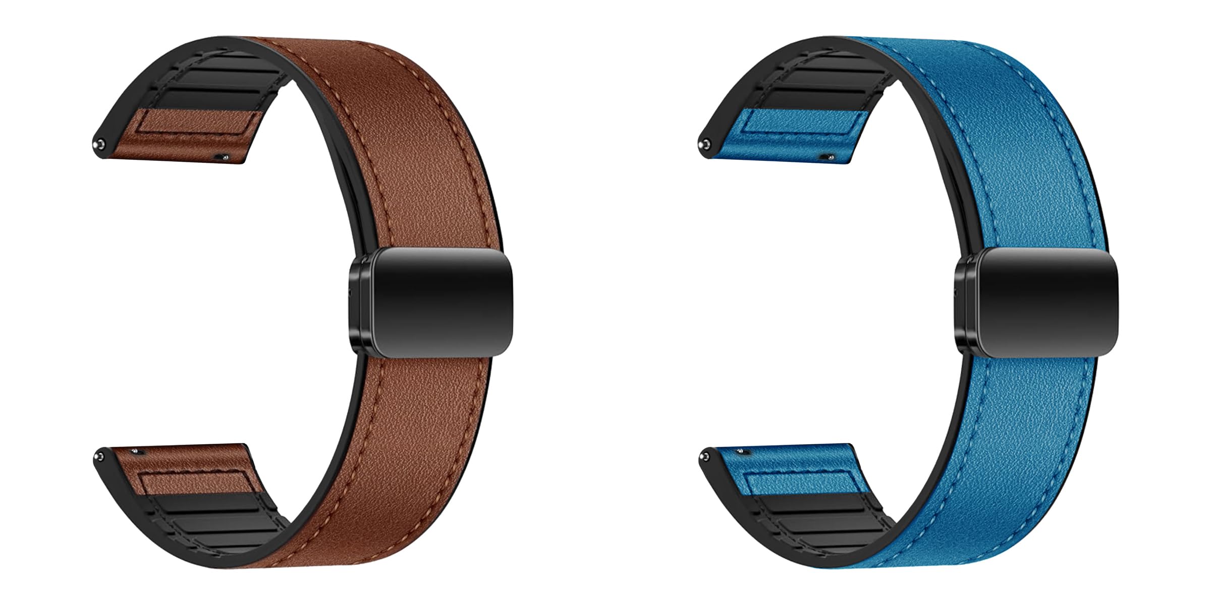 ACM Watch Strap 22mm for Noise Noisefit Halo Limited Edition Smartwatch | Combo Pack Leather Magnetic Silicone Belt Luxury Smart watch Band-image-39
