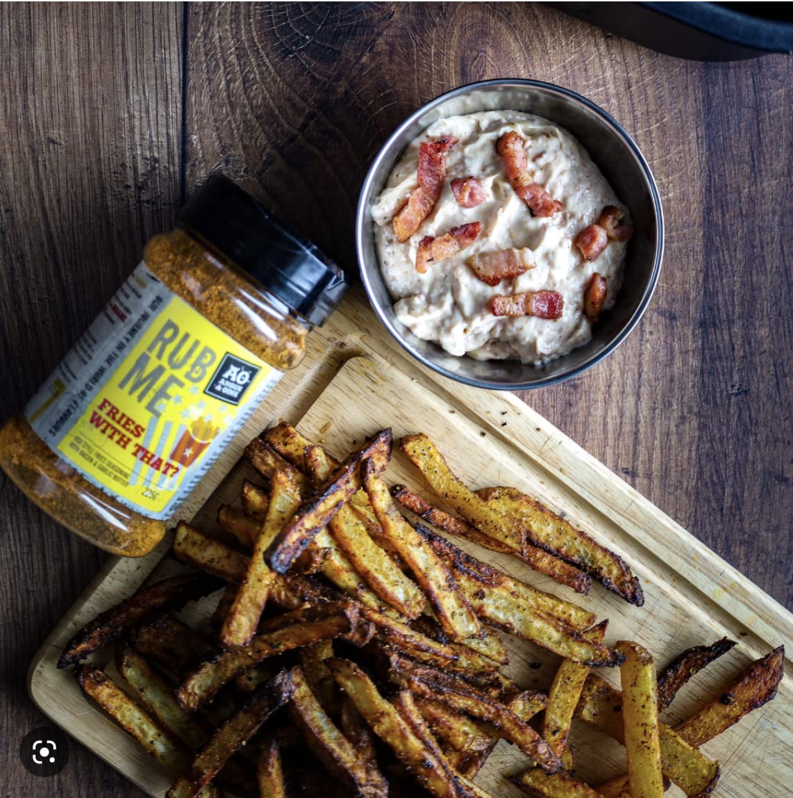 Angus & Oink Gift Set | Steak & Burger Gift Box | 1 x Texas Steak SPG 250G | 1 x Fries With That? 225G | 1 x Gaucho Chimmichuri Seasoning 220G | 1 x Montreal & Burger 250G | BBQ Seasonings