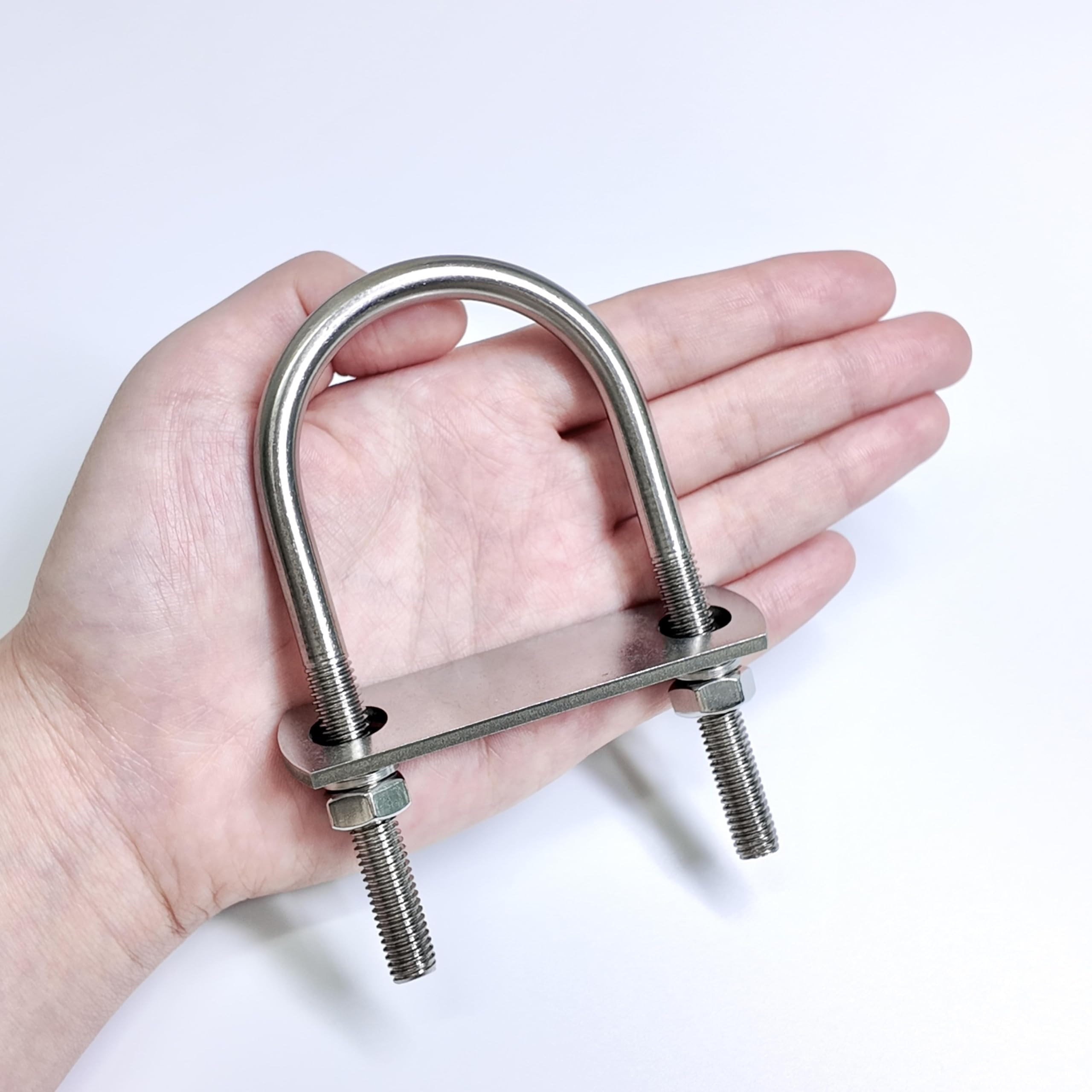 M8 U-Bolts - 4 Sets Stainless Steel -3