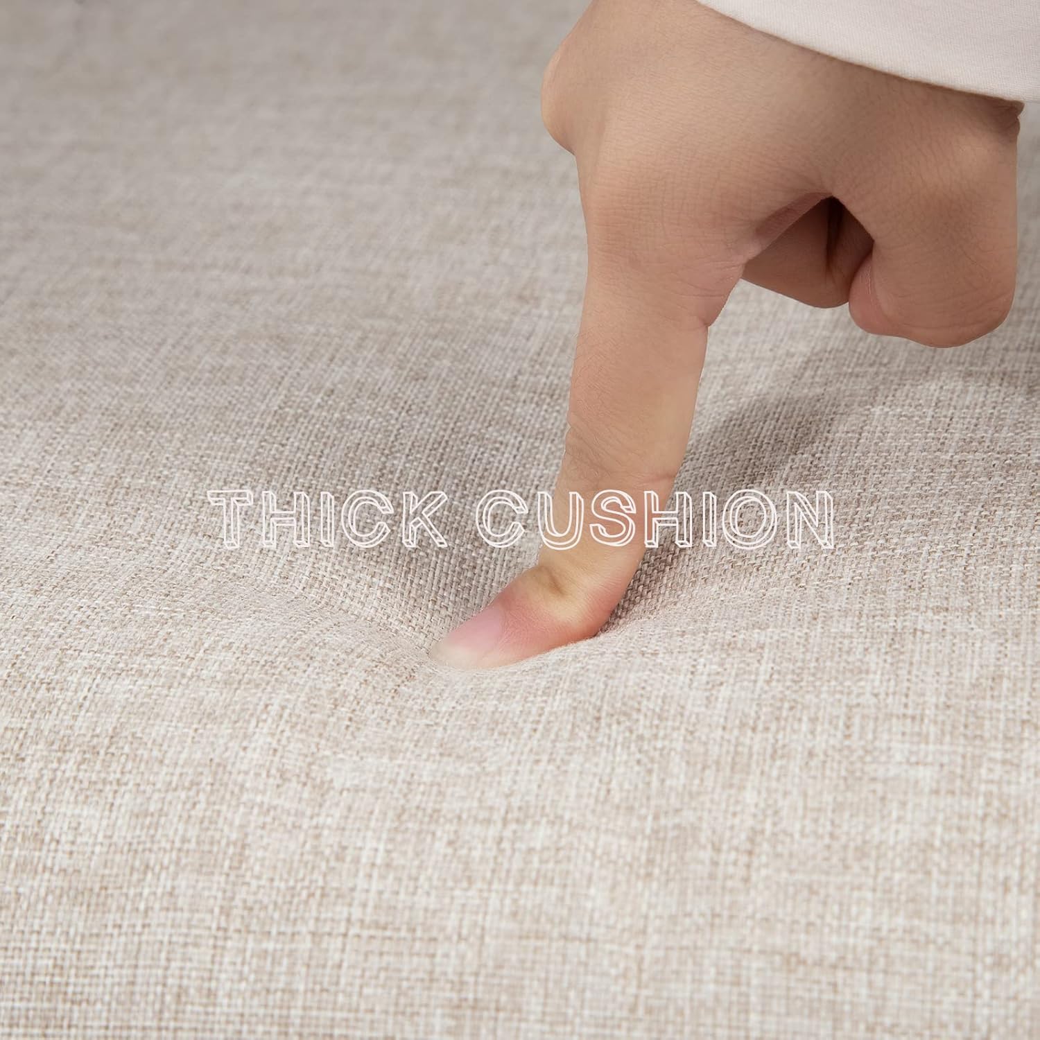 Joyside Patio Bistro Set, 3-Piece Outoodr Wicker Swivel Rocking Chair Set, Outdoor Patio Furniture Chair with Side Coffee Table & Durable Fabric Cushion(Brown/Beige)