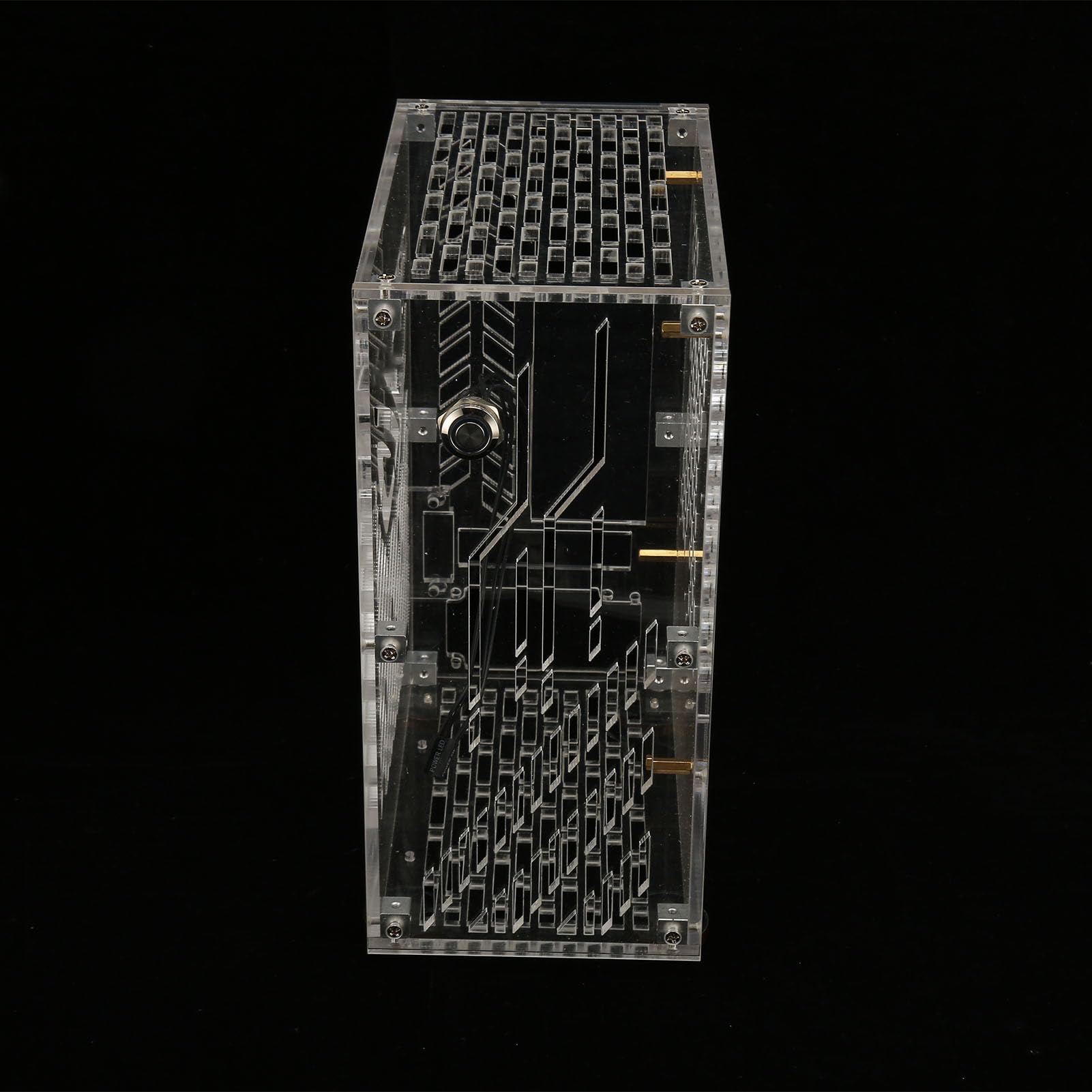 Ausla Mini ITX Obudowa PC, 4,3L Przezroczysty Panel Akrylowy (jasne)