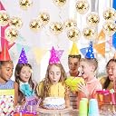 Party Propz Golden Balloons For Decoration - 12 Pcs, Golden Confetti Balloons for Decoration | Party Decorations | Glitter Balloons Gold Balloons For decorations | Birthday Balloon gallery image