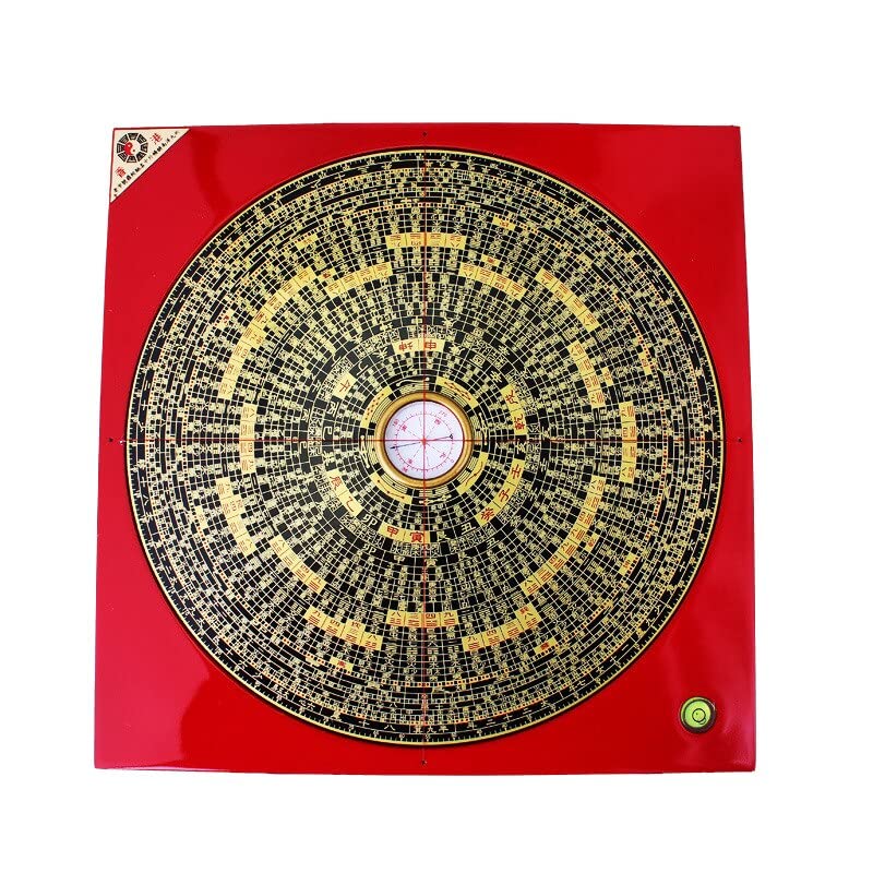 XIALON Feng Shui Luo Pan Ancient Chinese Ying-Yang Profession Compass Square Metal Surface Luopan Master Supplies Home Decoration Gift