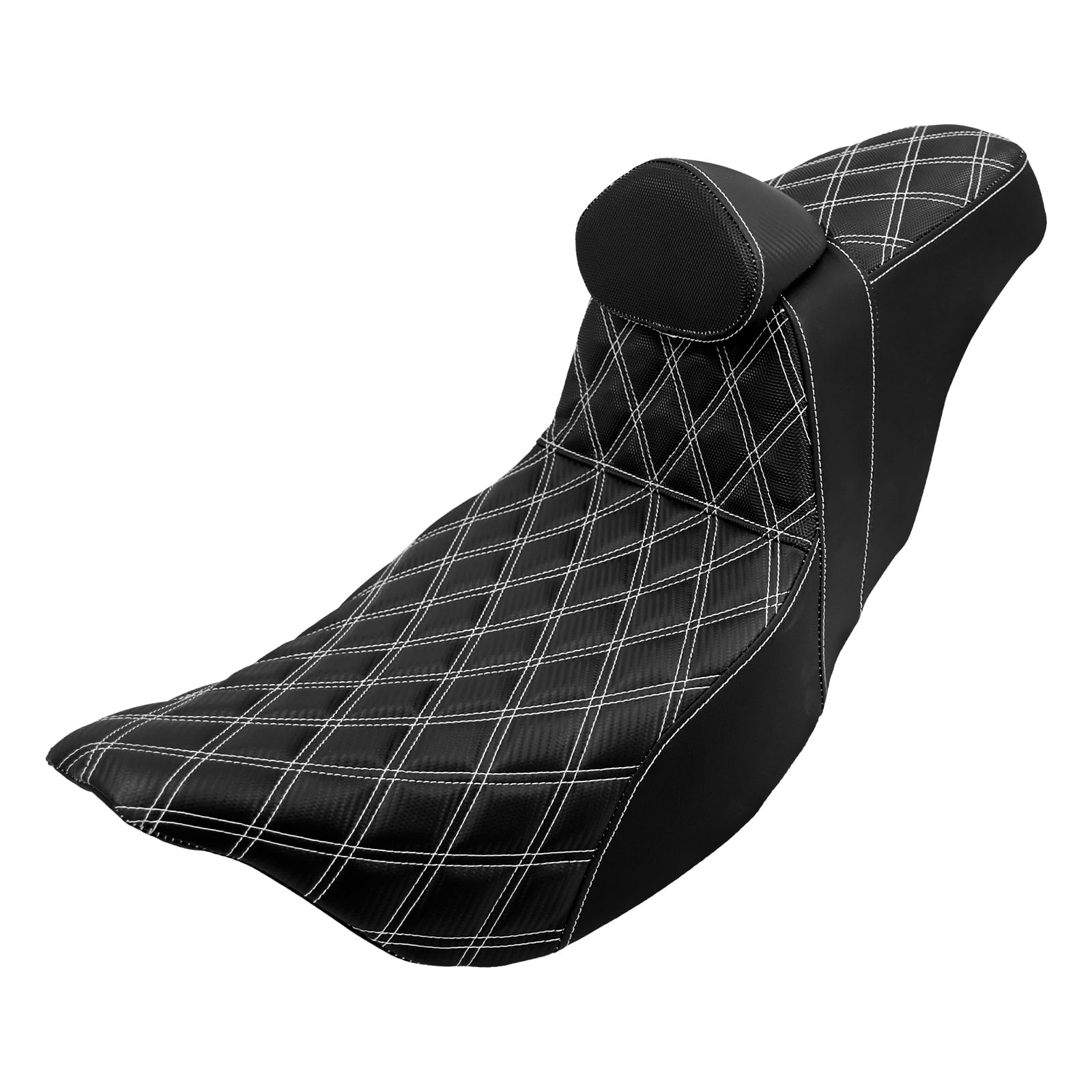 Motorcycle Seat Driver Passenger Touring Seat with Backrests for Harley Electra Glide Classic Street Glide Road Glide 2009-later
