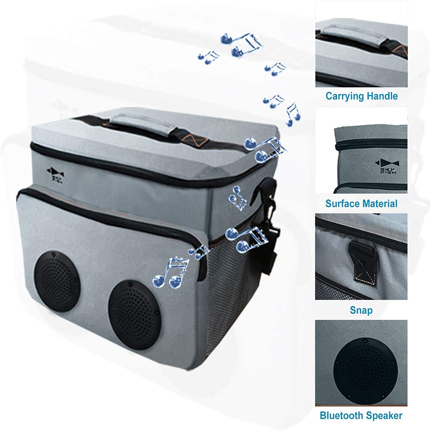 Borsa da viaggio per barman, Sky Fish 13 pezzi Kit da barman che include strumenti da bar e borsa da bar isolata per viaggi, campeggio, picnic e feste.