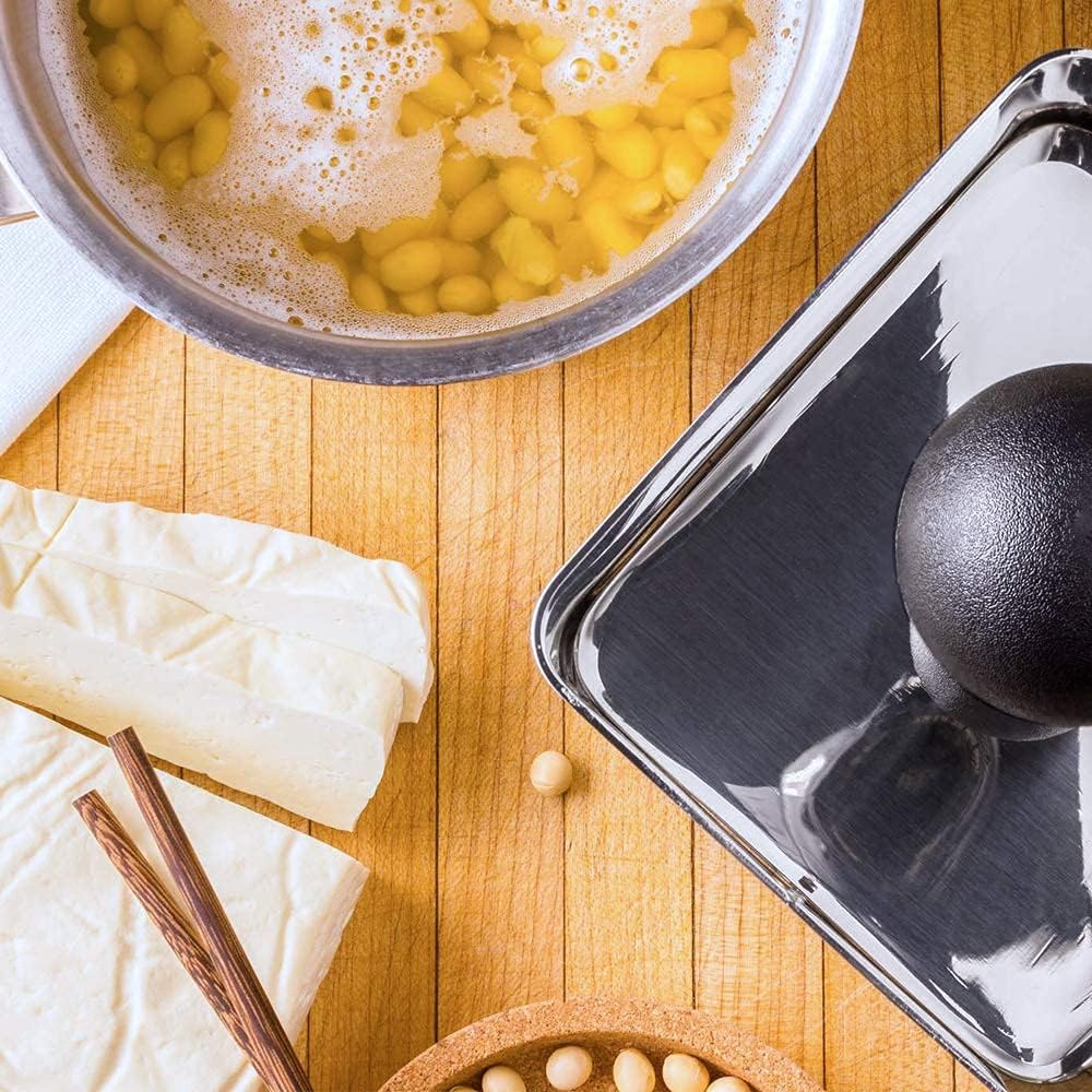 Tofu Press (Ninja) - Remove Water from Tofu OR Make Your Own Tofu or Paneer - Handcrafted in USA from Stainless Steel
