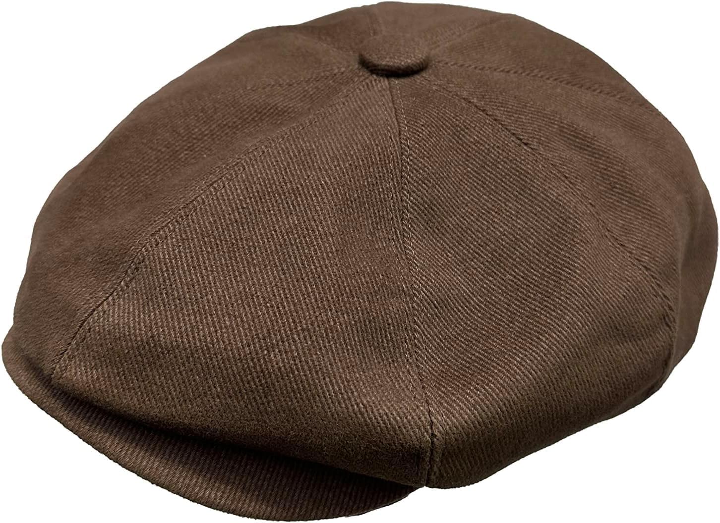 Newsboy Hats for Men Flat Cap Cotton Caps for Men Classic 8 Panel Ivy Hat Driver Cap for Women (Cotton, Denim)