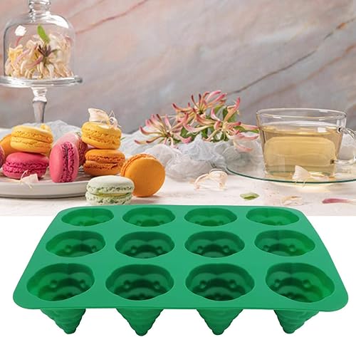 Miniatura 2 de Molde de silicona para tartas de 12 rejillas, forma de árbol de Navidad, magdalenas, molde antiadherente, herramienta para hornear para el hogar,