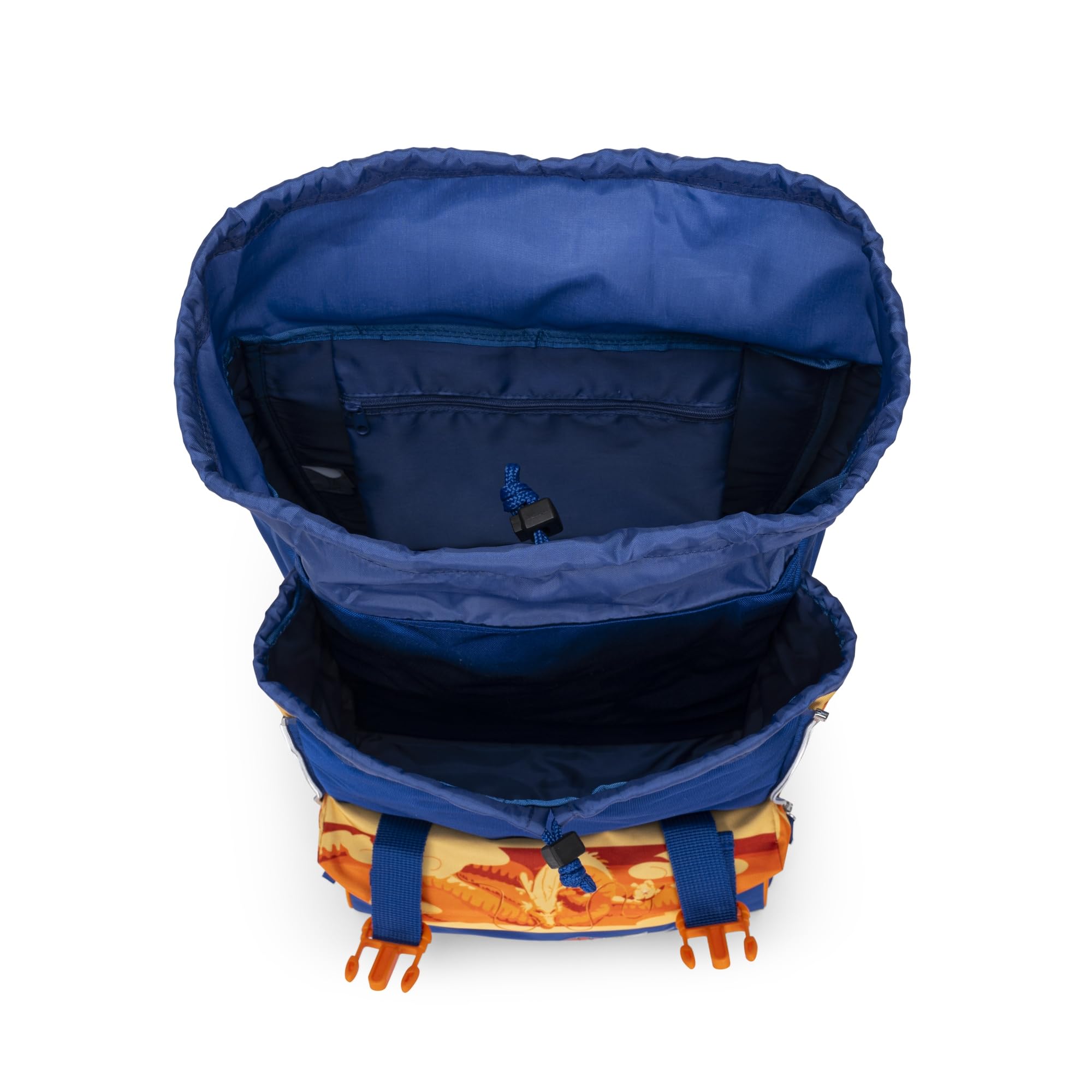 Franco Cosimo Panini Dragon Ball – Rucksack für Mittelschule, Ober- und Grundschule mit großen Räumen, Reißverschlüssen und verstellbaren und gepolsterten Schultergurten, Blau/Orange Ii, 29 x 41H x