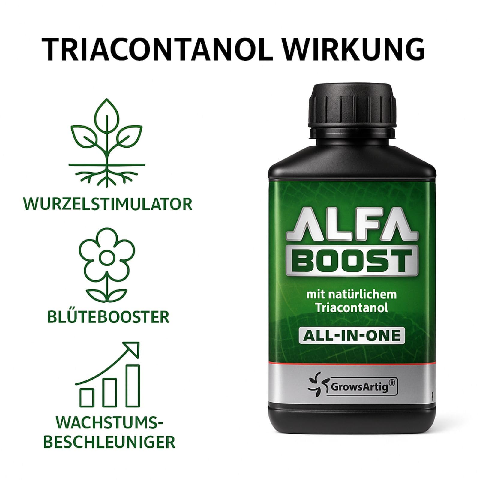 Weedness Alfa Boost All-In-One Dünger 500 ml - Pflanzenwachstum Naturdünger Tomaten Organischer Bio Gurken