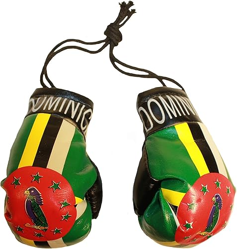 Dominica Country Flag Mini Guantes de Boxeo