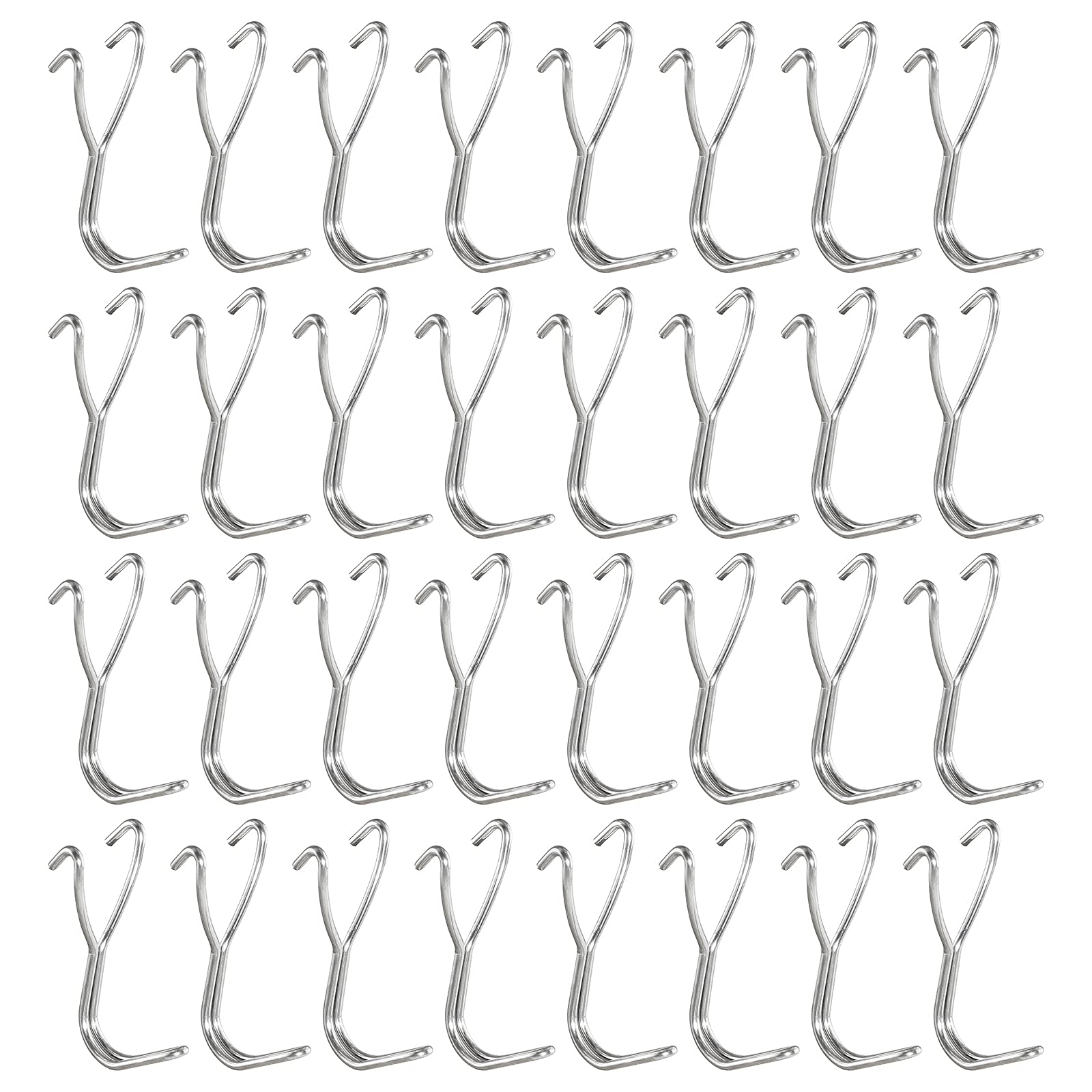 Jiozermi100 Pcs Pegboard Hooks 1 Inch, Metal Peg Hooks, Will Not Fall Out Shelving Hooks fits Any Pegboard Garage Storage Organizer