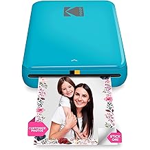 KODAK Step Instant Photo Printer, Zink 2x3&rdquo; Color Sticky-Back Photos, Bluetooth Compatible with iOS &amp; Android Devices, Editing App, Blue