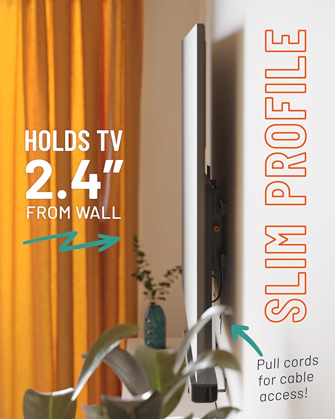 Soporte de pared para TV inclinable ECHOGEAR hasta 90 pulgadas miniatura 5