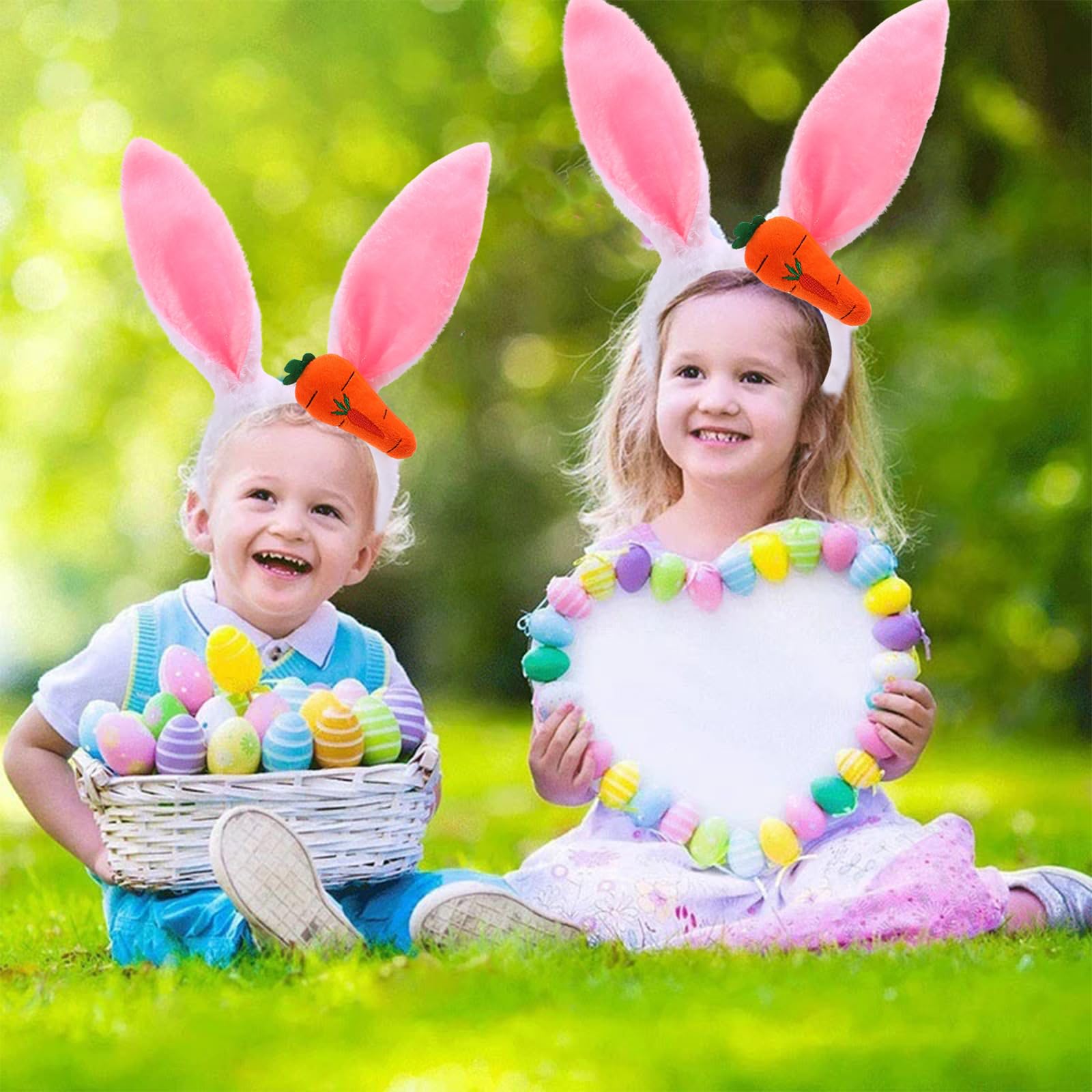 Set of 15 Rabbit Ear Headbands  NEW With BONUS Kid\'s Easter Book Amazon.com: Chuangdi 18 Pieces Easter Bunny Rabbit Costume  main image 2