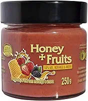 Mel com Morango e Amora Gold Medal Honey | Deliciosamente Doce e Saudável | Alternativa à Geleia | Sem Açúcares ou Aditivos | 100% Natural | Perfeito para Lanches e Sobremesas | 250g