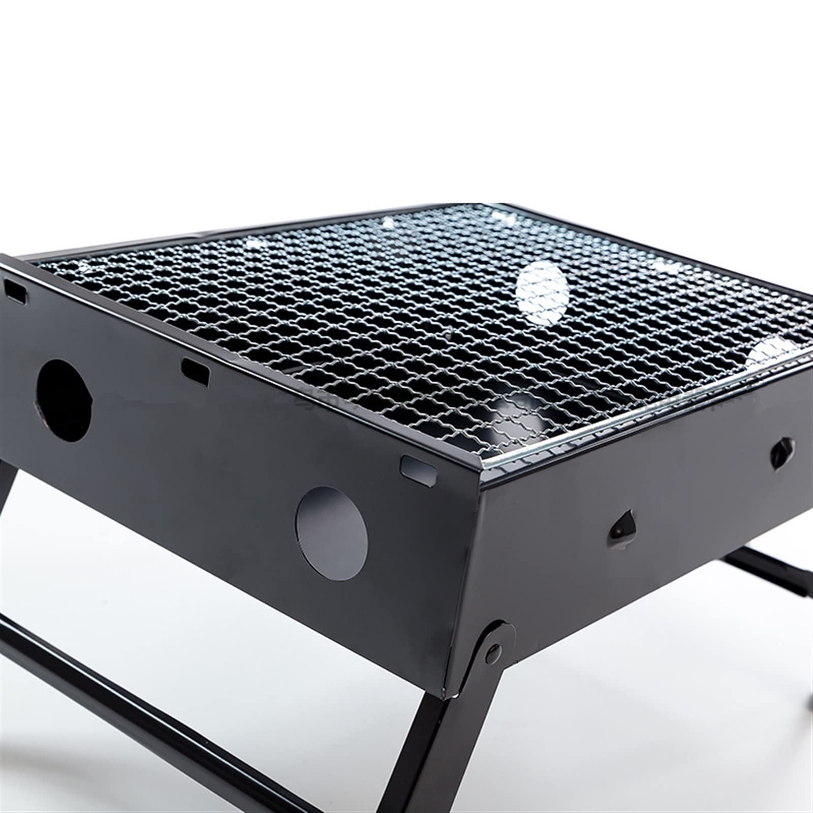 Barbecue portatile pieghevole per esterni, compatto e leggero, ideale per campeggio, picnic, tailgating e cucina in cortile, facile da configurare, perfetto per riunioni di famiglia