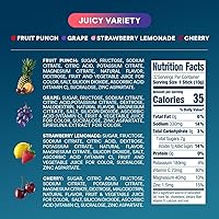 Vista 8 de DripDrop ORS Hydration - Paquetes de electrolitos en polvo - uva, ponche de frutas, limonada de fresa, cereza, 32