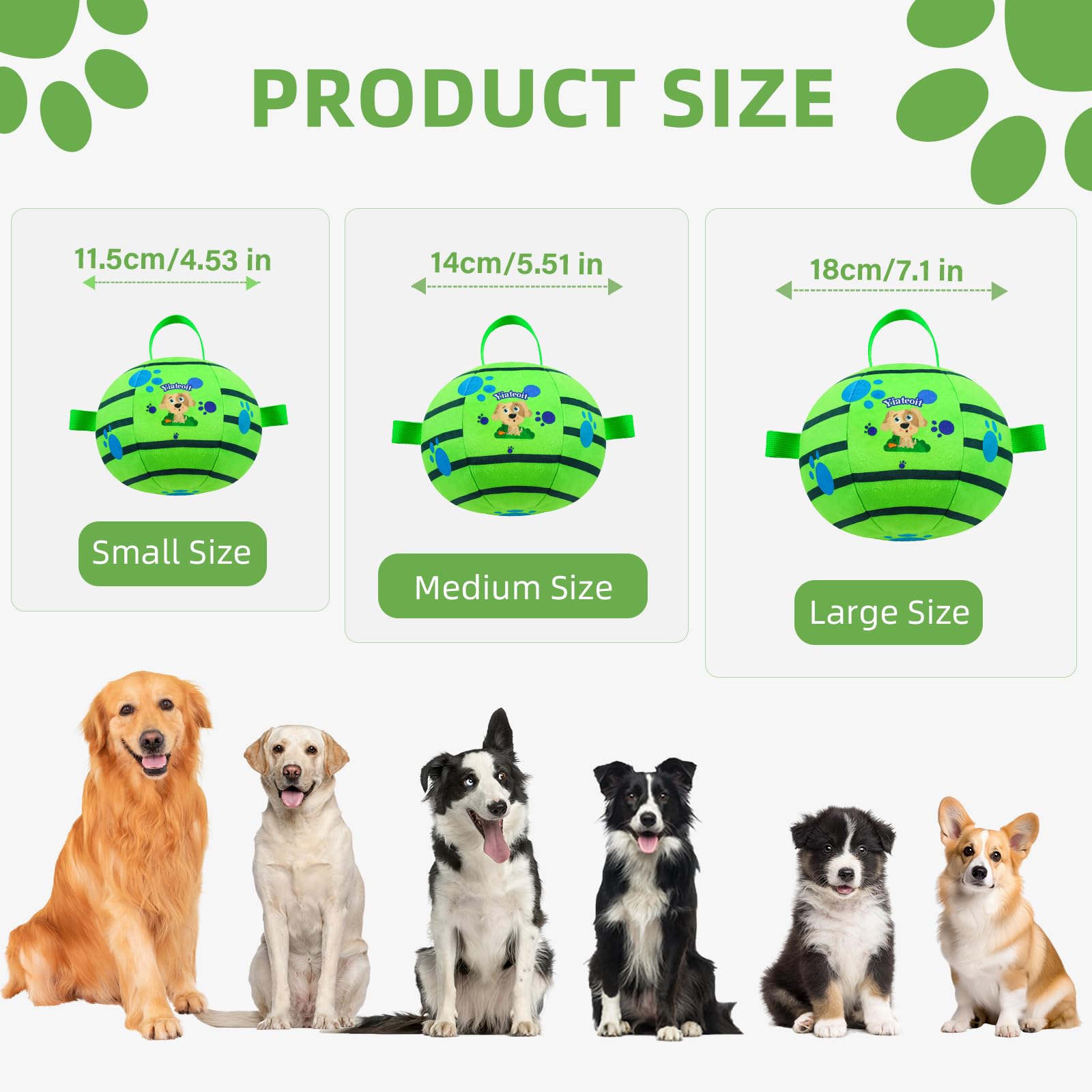 Juguetes interactivos para perros, bolas de perro con control remoto con funciones de salto, balanceo y movimiento, incluye una pelota vibratoria para perro y tela masticable duradera para un