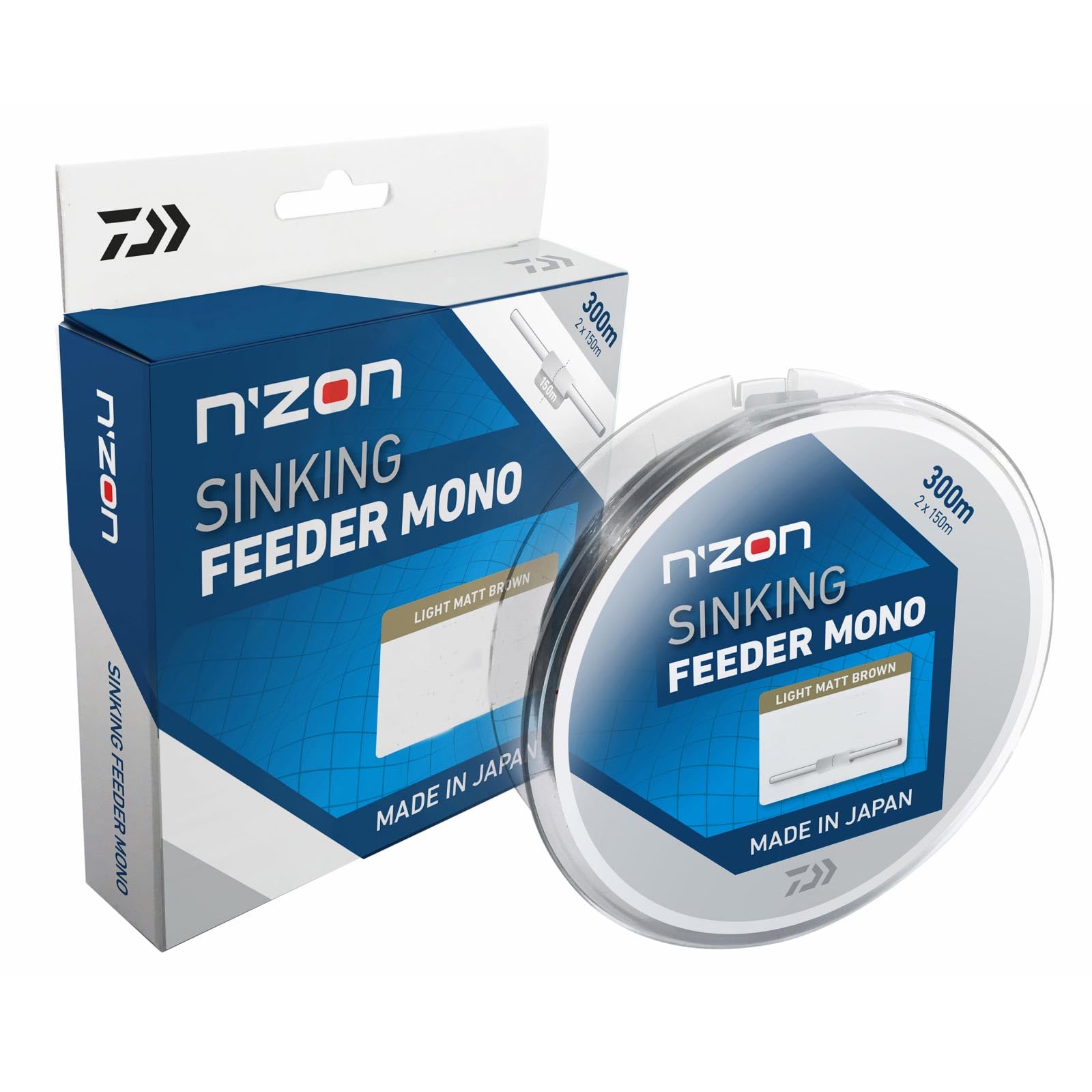 Daiwa Nylon N Zon Sinking - 300m - D.0.26mm - R.4.9kg - Brun Fonce - 12405026