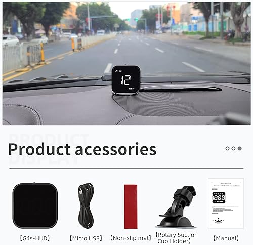 Miniatura 9 de wiiyii G4S - Velocímetro digital GPS, nueva pantalla de cabeza de coche HUD con velocidad digital en MPH KPH, universal para automóviles, camiones,