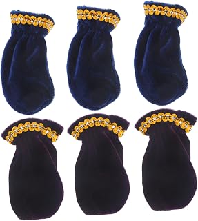 VICASKY 24piezas Fundas Para Pedales De Piano De Polvo De Terciopelo Elegante y Funcional Para Accesorios De Piano Color Violeta y Azul