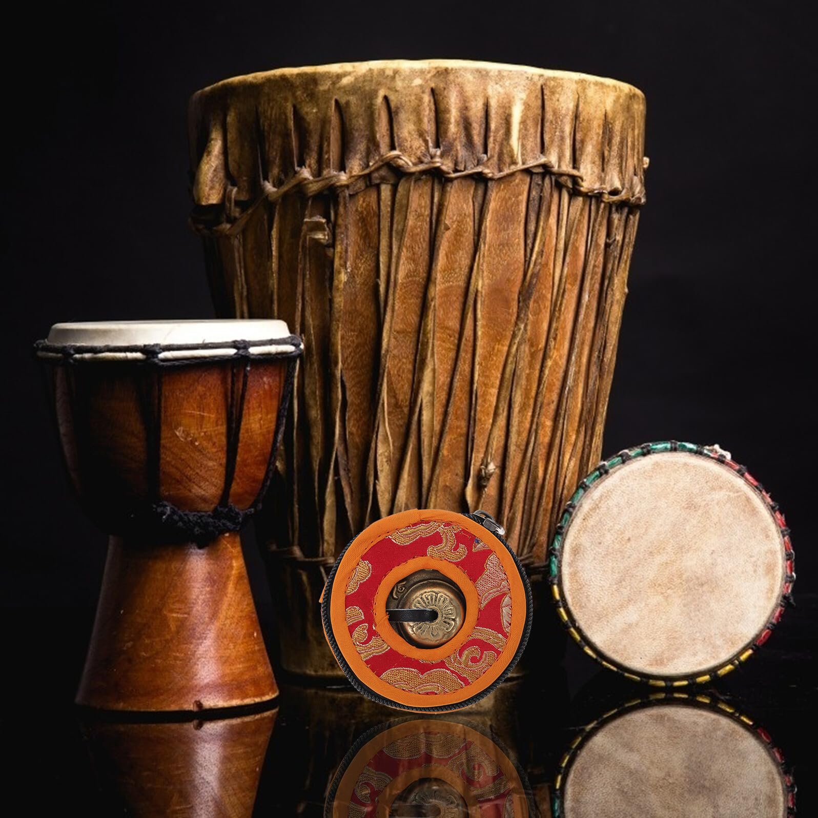 Campane Tibetane Nepalesi per Meditazione Yoga Strumento Percussione Religioso in Spesso Suono Chiaro Leggero e Compatto Facile da Usare e Trasportare per Relax e Pratiche