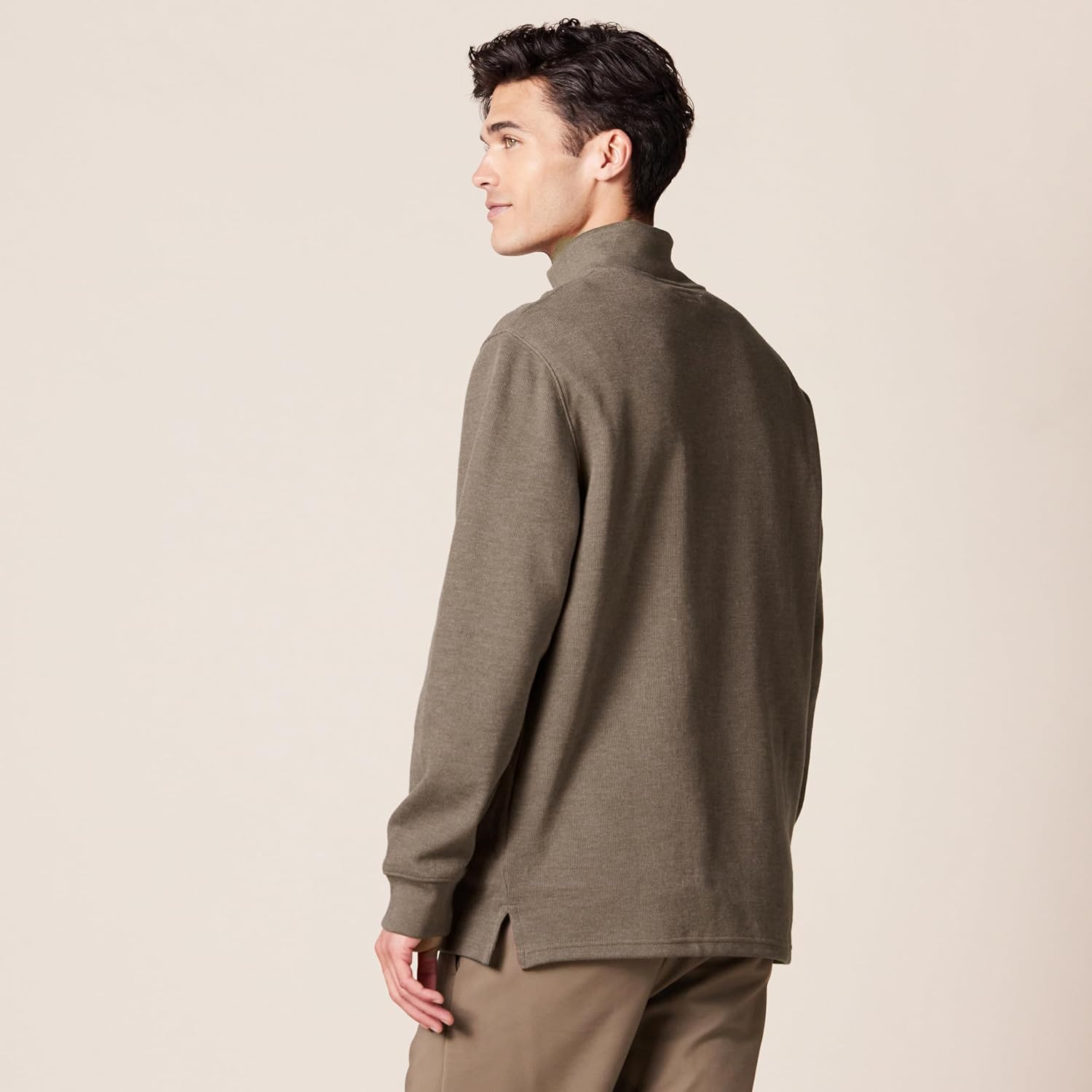 Amazon Essentials Men's Quarter-Zip French Rib Sweater, Casual Wear - Image 2