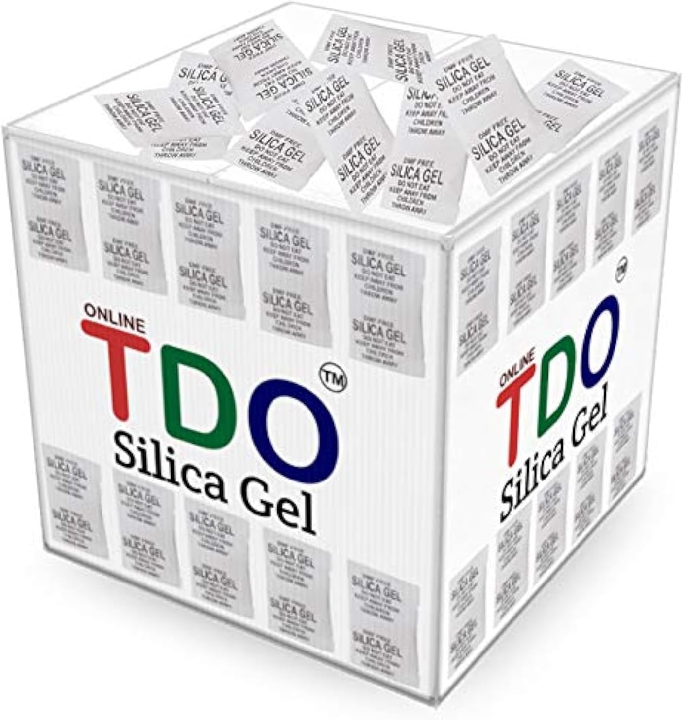 TDO Silica Gel Packets 250 pcs (Each 1 Gram) For Moisture absorbents Dehumidifier Silica Gel Bags for Moisture Room, Cupboard, Kitchen, Shoe,Wardrobe, Car,Camera, Lenses White