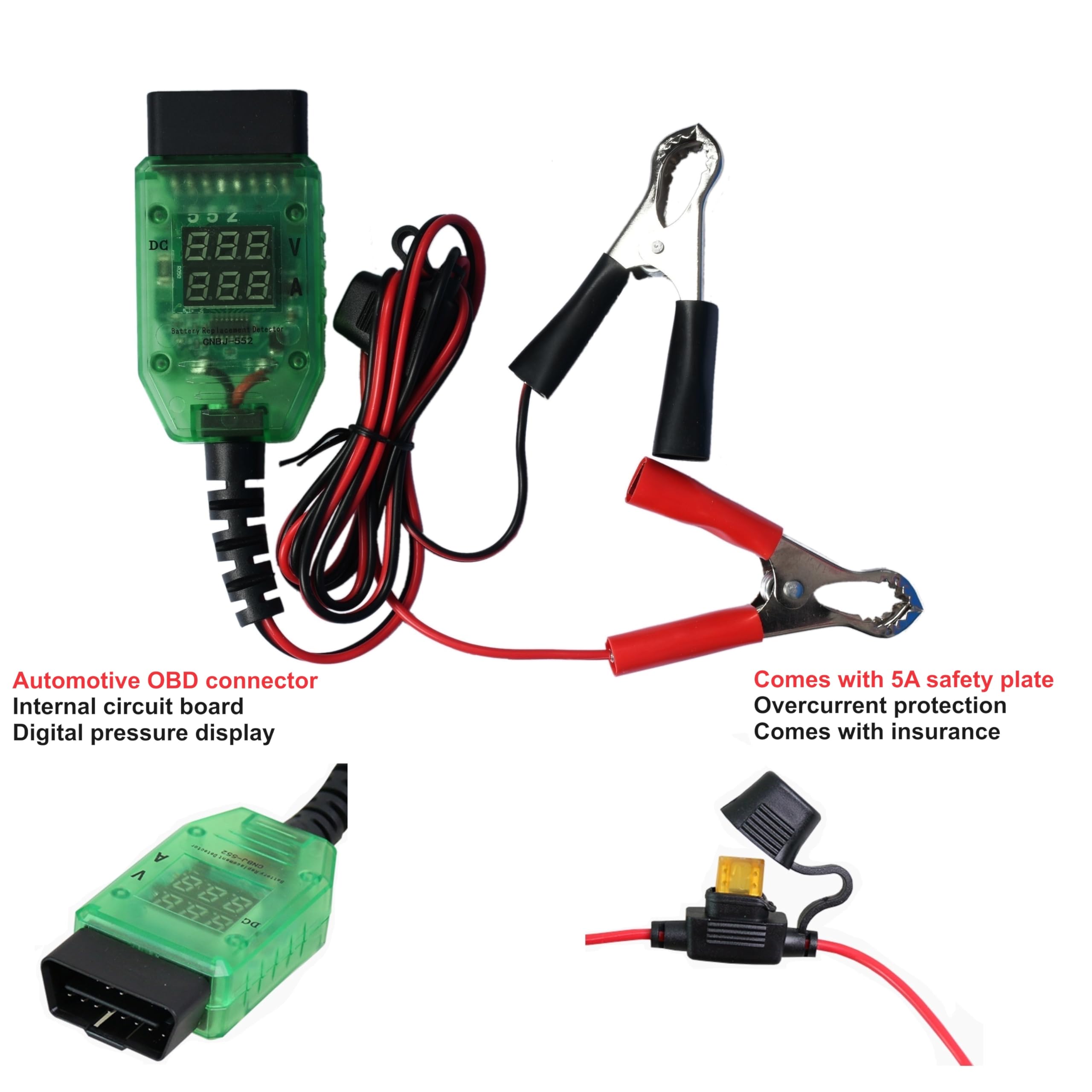 Greluma Protector De Memoria OBD2 Para Cambio De Batería, Ahorrador De ECU Con Pantalla Digital, Para Coche 12V