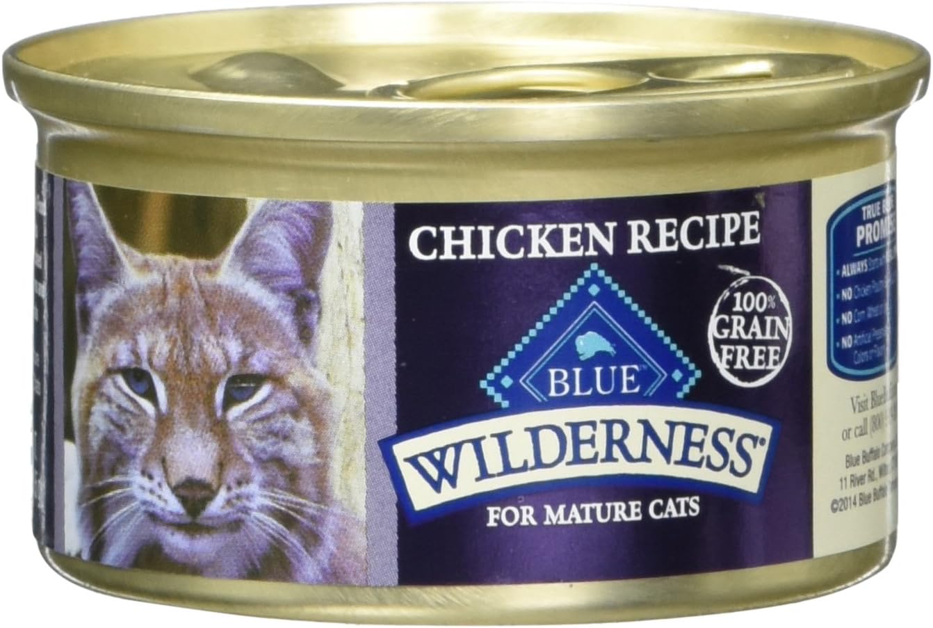 Blue Buffalo Wilderness Mature Cat Food Chicken 3 Oz