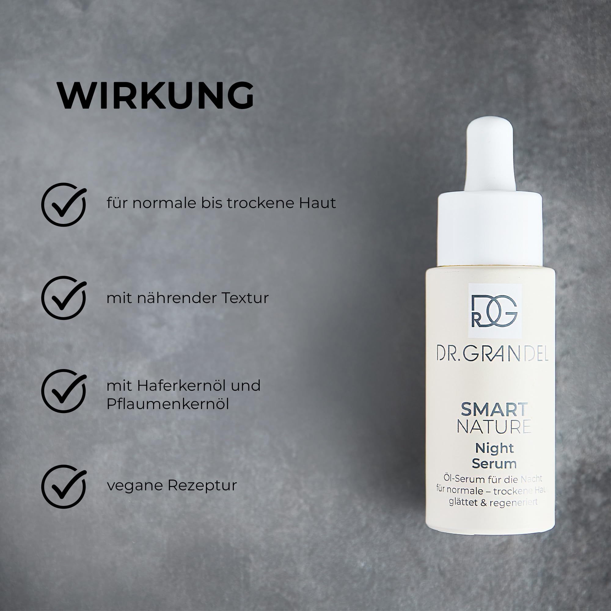 DR. GRANDEL SMART NATURE Night Serum Naturkosmetik Öl-Serum 30 ml