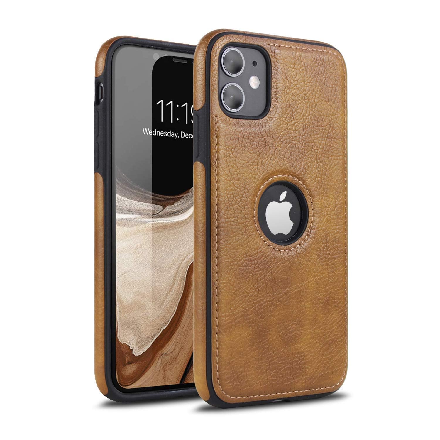 JBE I Phone 11 Slim Premium PU Leather Classic Luxury Silicon Case Compatible Device for I Phone 11 (Brown) (B0CHG1GNVK) Amazon Price History, Amazon Price Tracker