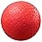 AppleRound 10-inch Playground Ball with Air Pump - Dodgeball, Handball, Kick Ball for Camps and Schools, Red