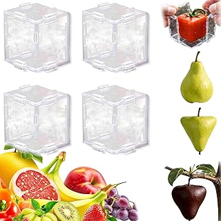2026 New Fruit Shaping Mold for Growing Unique, 4PCS Creative Fruit Shaping molds, Triangular & Cubic Fruit Shaped Molds for Tomato/Strawberry for Garden, Create Star, Heart & Square Produce (A#)