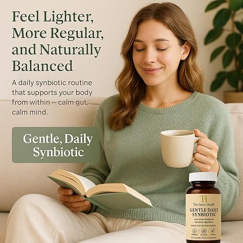 Miniatura 6 de Gentle Synbiotic - Fórmula probiótica y prebiótica baja en UFC - intestino sensible - FOS + XOS - DE111 B. subtilis, B. coagulans & L. rhamnosus -