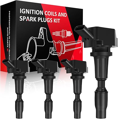 Vista 1148 de SCITOO 1 bobinas de encendido con 4 bujías de iridio para Chevrolet 2011-2015 Cruze 1.4L 2016 Cruze Limited 1.4L 2012-2020 Sonic 1.4L 2013-2021 Trax