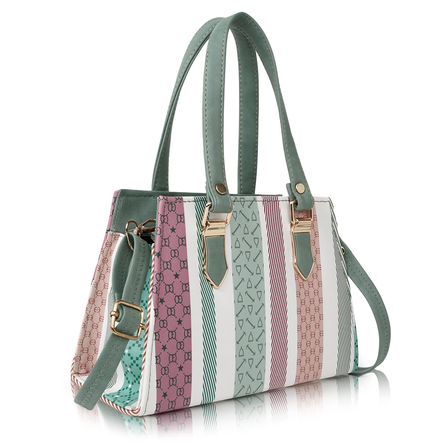 YOYOWING Hand Bag For Women Synthetic Leather Cross Body Ladies Purse Satchel Travel Shoulder Strap, Green (B0BLKKVZMW) Amazon Price History, Amazon Price Tracker