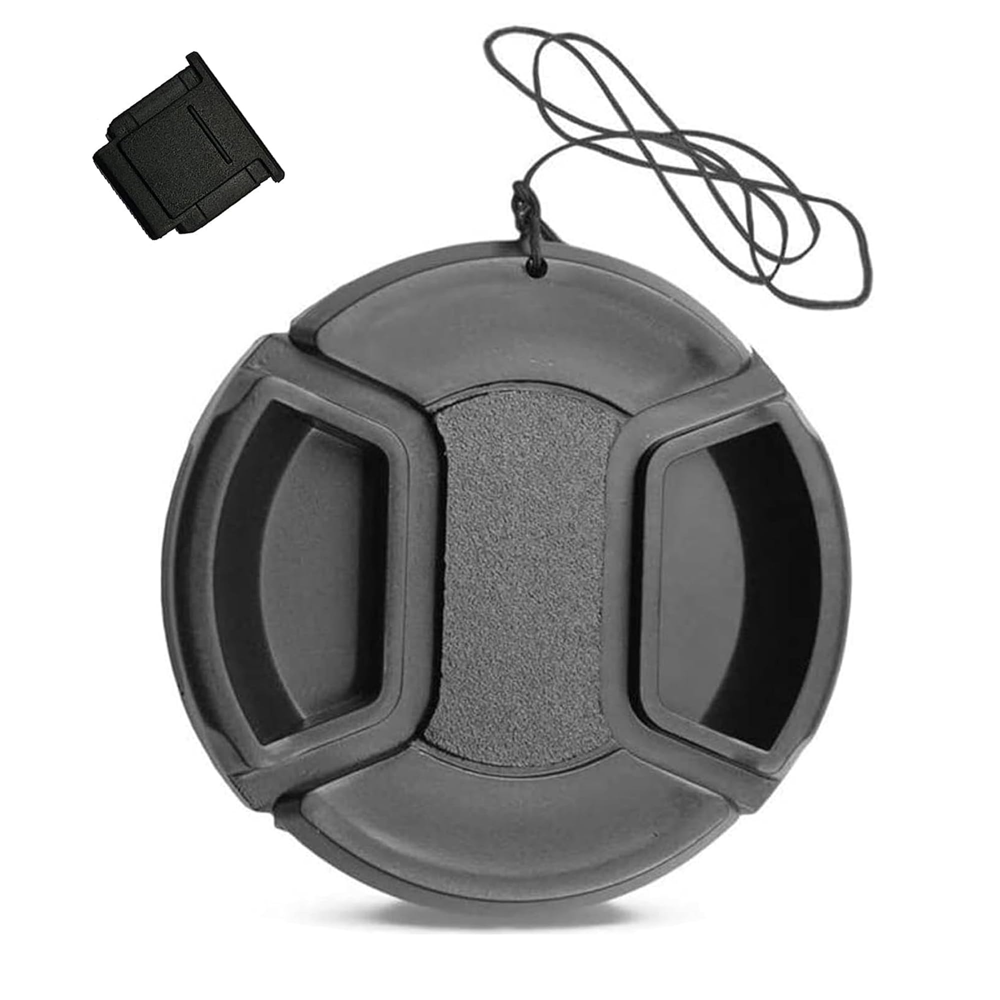 40.5mm Camera Lens Cap Draduo Camera Lens Cover Snap-On Center Pinch Compatible with Nikon Canon Sony Camera