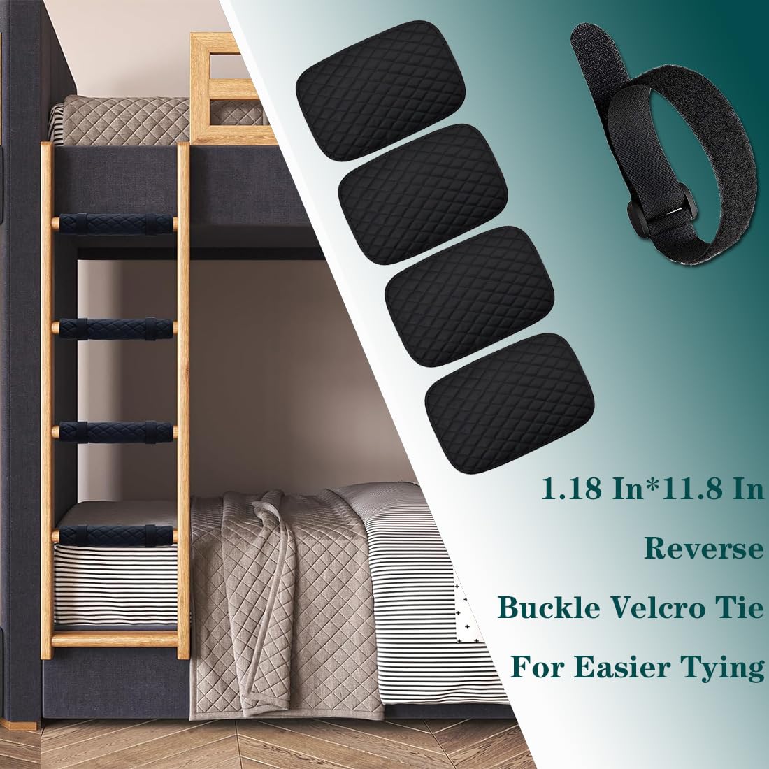Adhesive Ladder Rack Self-adhesive Foam Ladder Covers Toyvian Self-Adhesive Ladder Pad Bunk ...