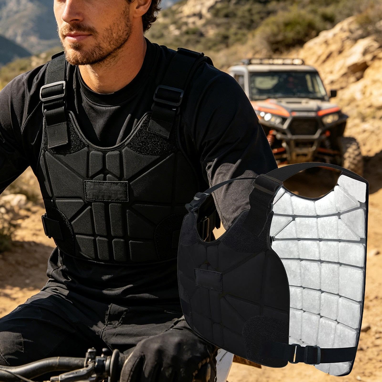 Gilet Fresco Abbigliamento Senza Maniche | Gilet Raffreddanti per il Corpo Per Lavori di Costruzione all'Aperto, Escursionismo, Corsa, Passeggiata, Campeggio