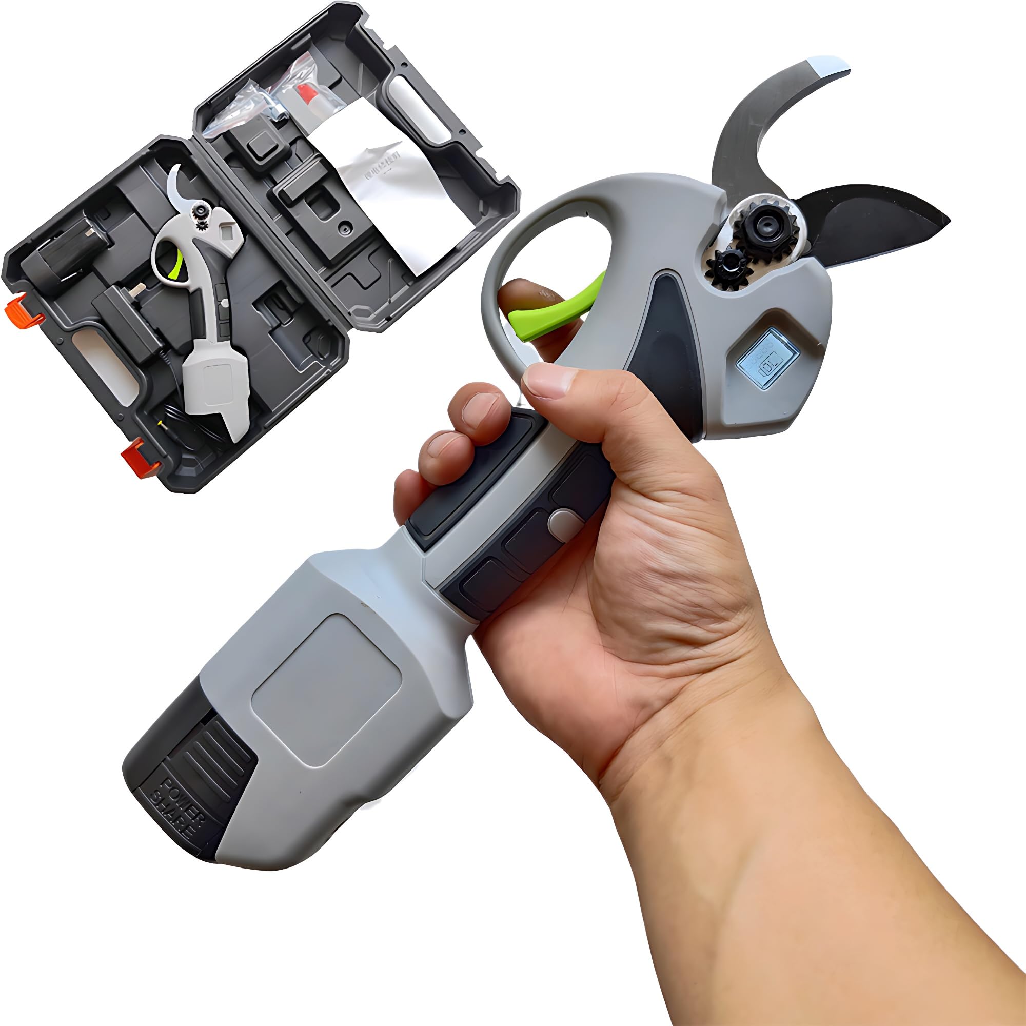 Sécateur électrique sans fil 21V pour soulager vos mains lors de l'élagage au jardin