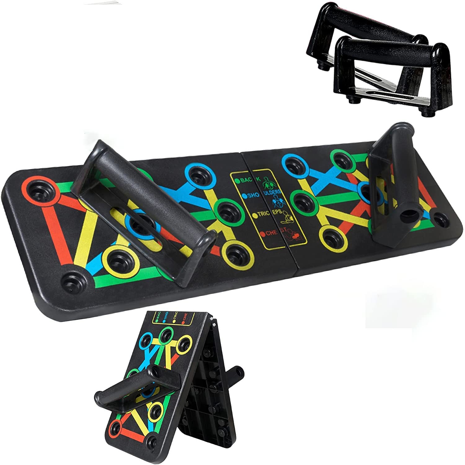 Encanto 15 in 1 Multipurpose Pushup Board for Men & Women, Foldable Pushup Board & Push Up Bar l Chest & Calisthenics Workout Equipment Bar Portable Home Gym (15 in 1 Push-UP Board) (B0C253VPMH) Amazon Price History, Amazon Price Tracker