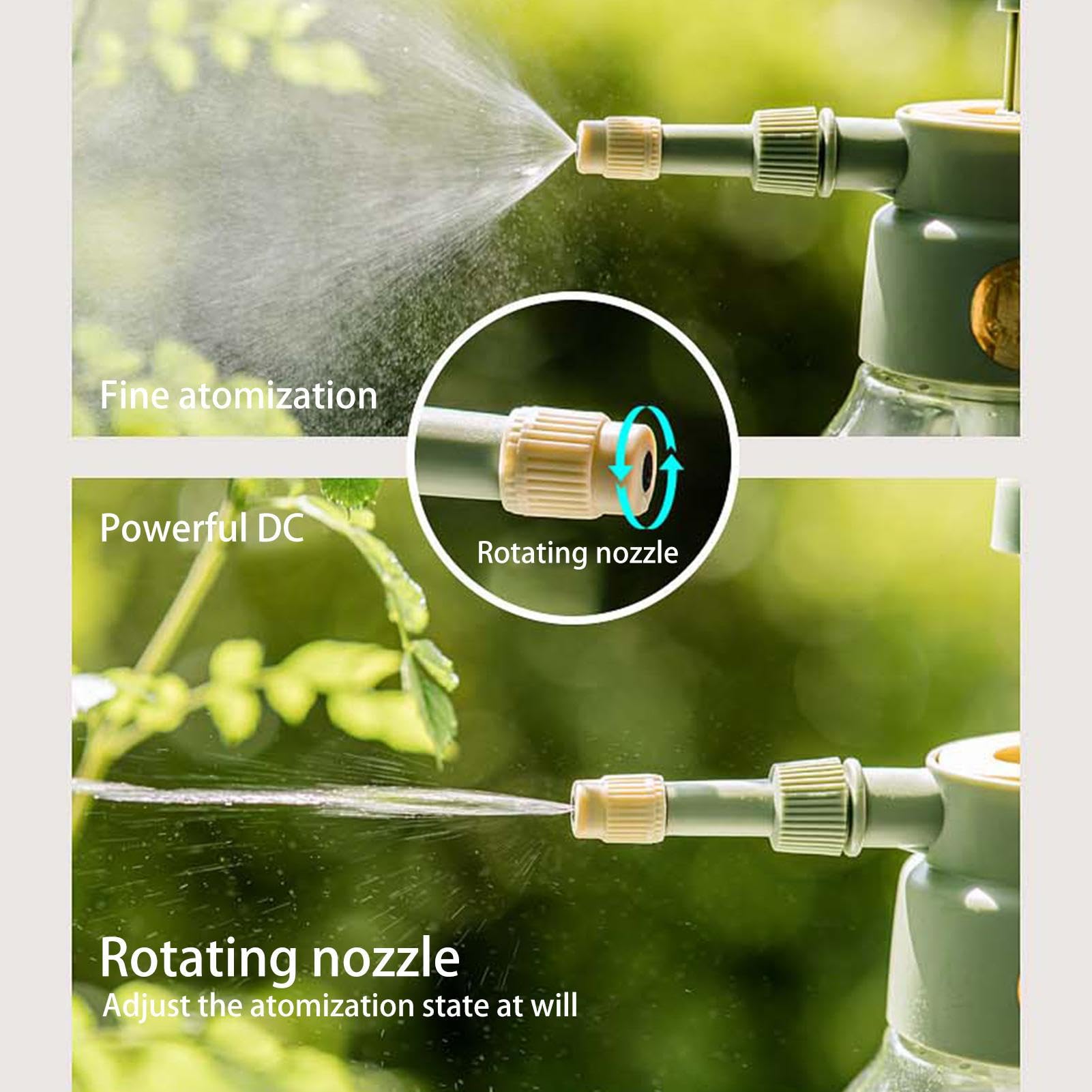 shengyi Spruzzatore a pompa, spruzzatore a pressione manuale, spruzzatore da giardino, spruzzatore d'acqua a pressione per prato, giardino, giardinaggio interno ed esterno, pulizia della casa
